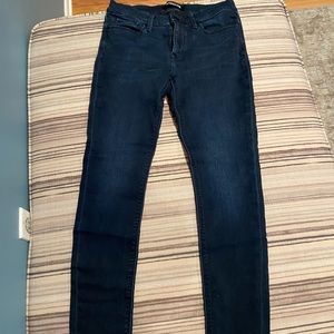 Express Stretch+ Legging mid-rise; dark wash, 6S